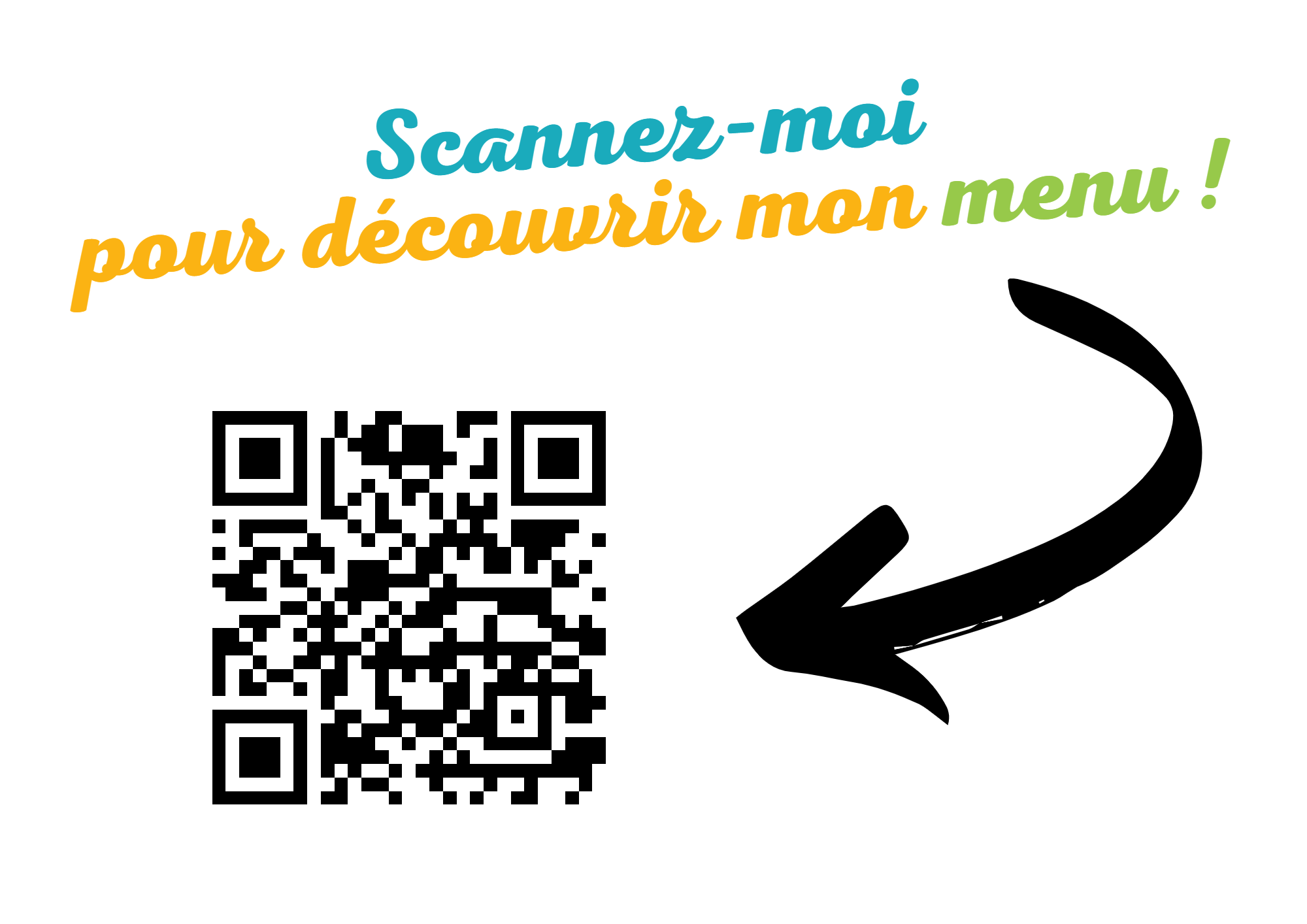 Scannez-moi pour découvrir mon menu !