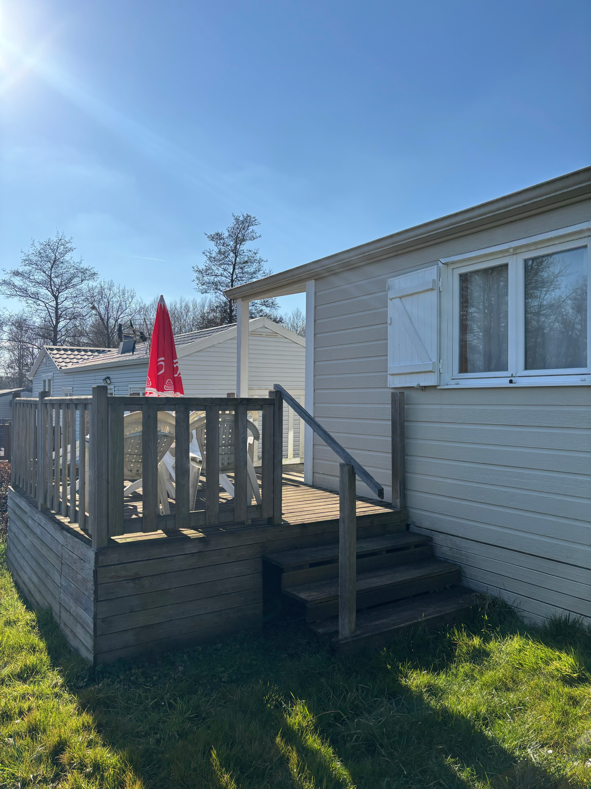 Photo de la terrasse du mobil-home Rouge-gorge