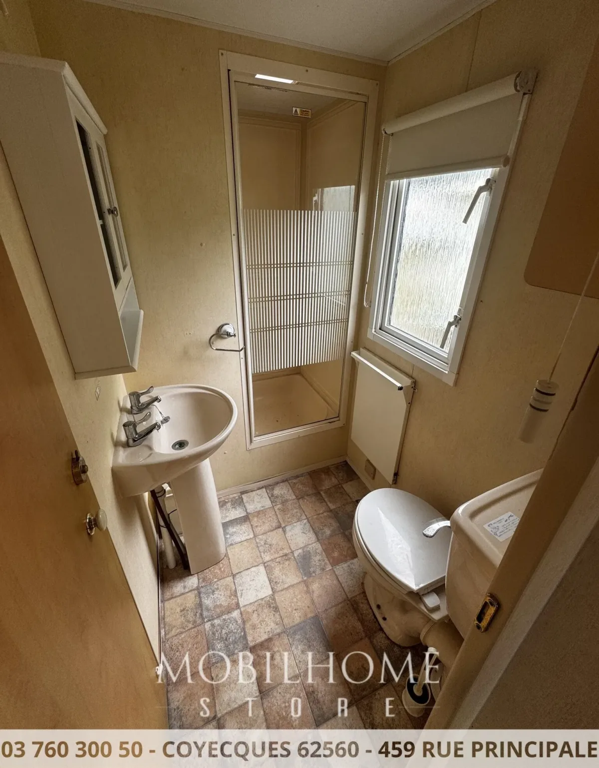 Photo de la salle de bain du mobil-home ATLAS OASIS