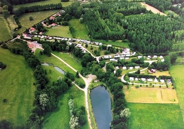 Vue aérienne du camping de La Nouvelle Aventure