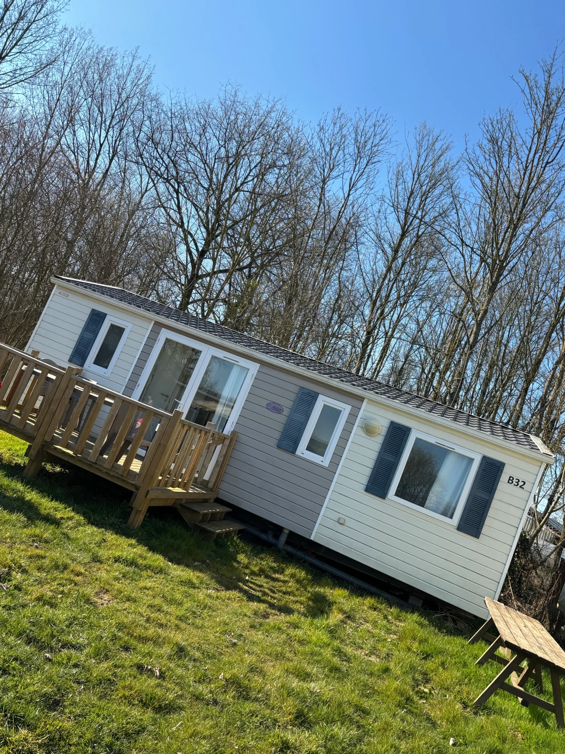 Photo de la devanture du mobil-home Alouette