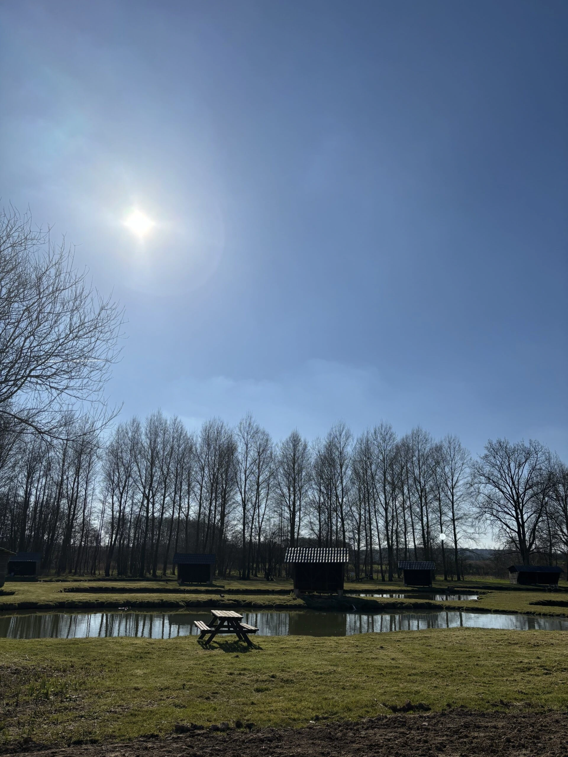 Photo de la vue de plusieurs étangs du camping de La Sensation